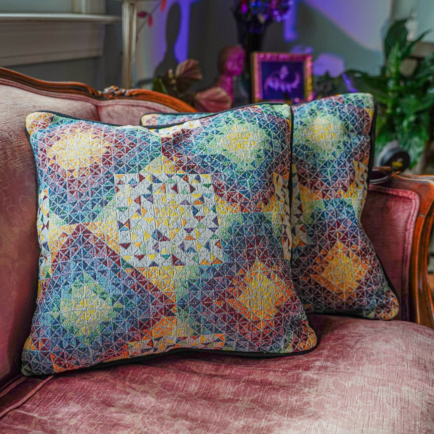 Gems 2 - Woven Pillow