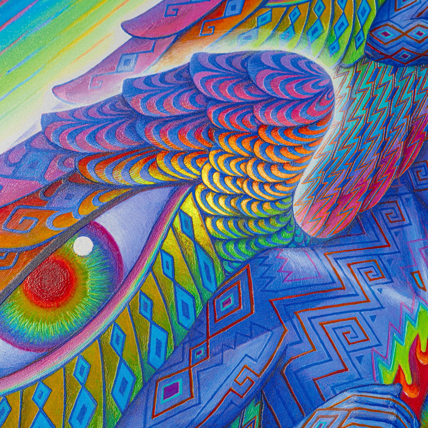 Higher Self - Textured Foil Metal Print