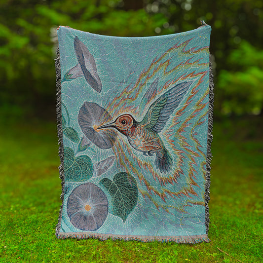 Hummingbird - Art Blanket