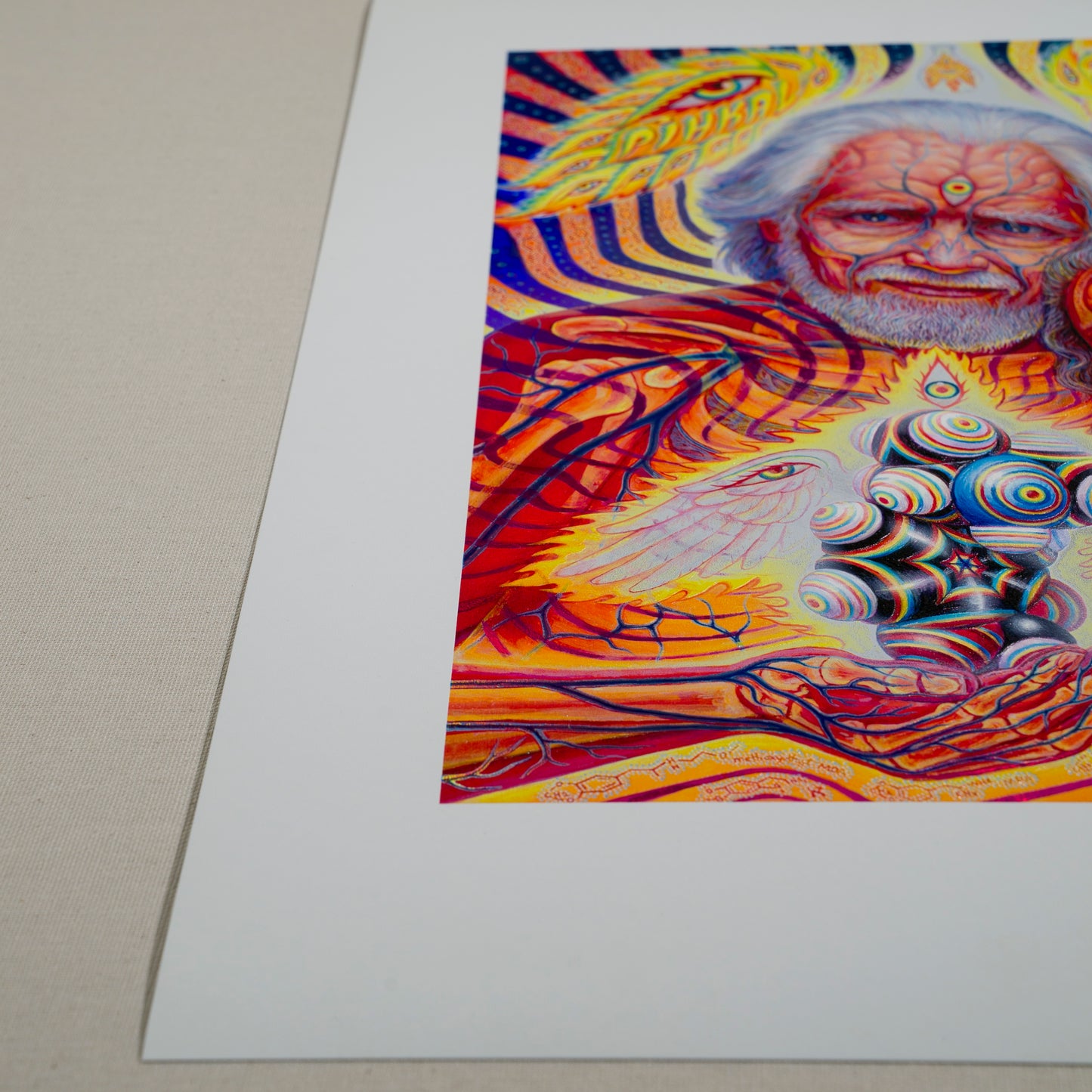 The Shulgins and their Alchemical Angels - Textured Foil Print