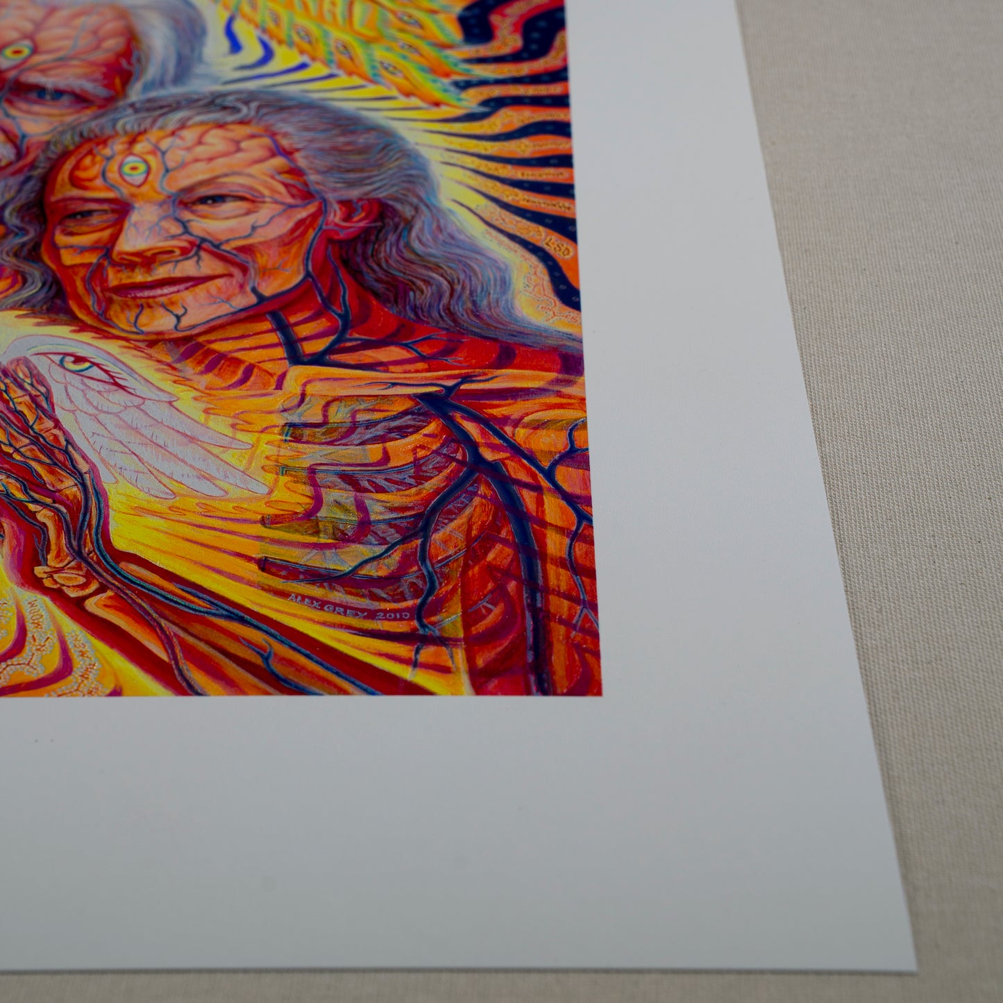 The Shulgins and their Alchemical Angels - Textured Foil Print