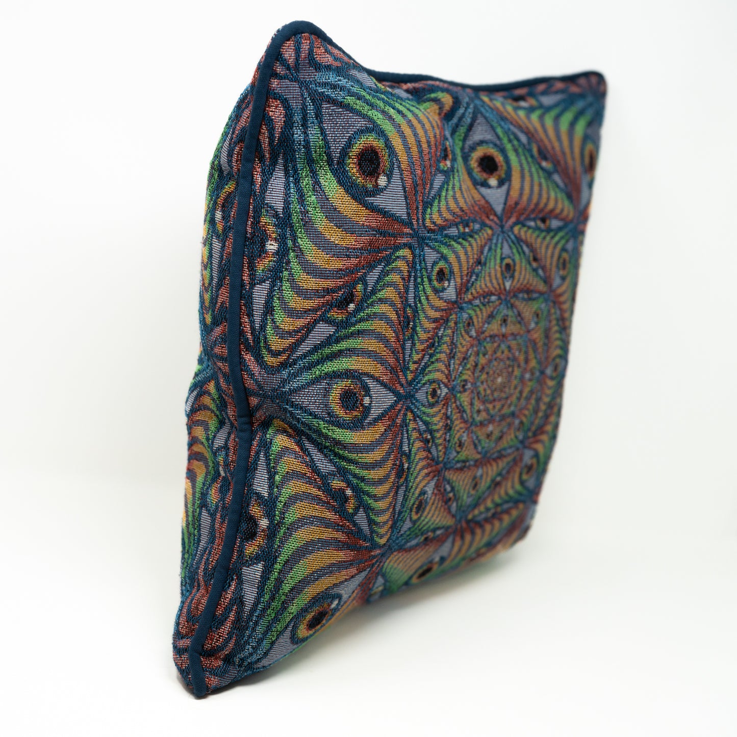 Rainbow Eye Ripple - Woven Pillow