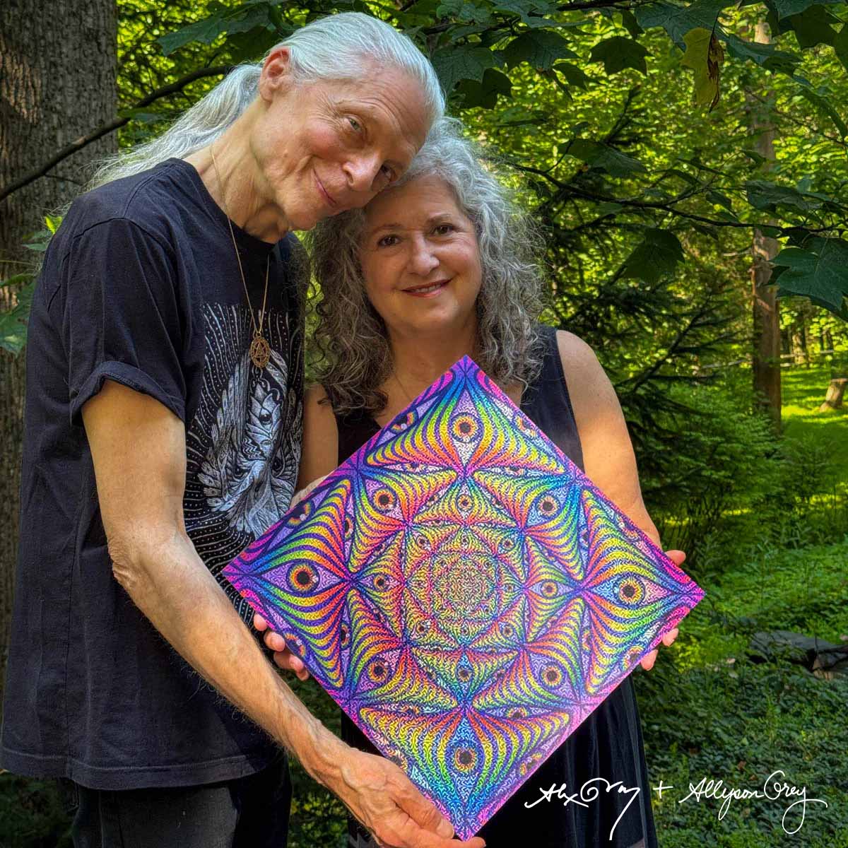 Rainbow Eye Ripple - Holographic Signed Poster