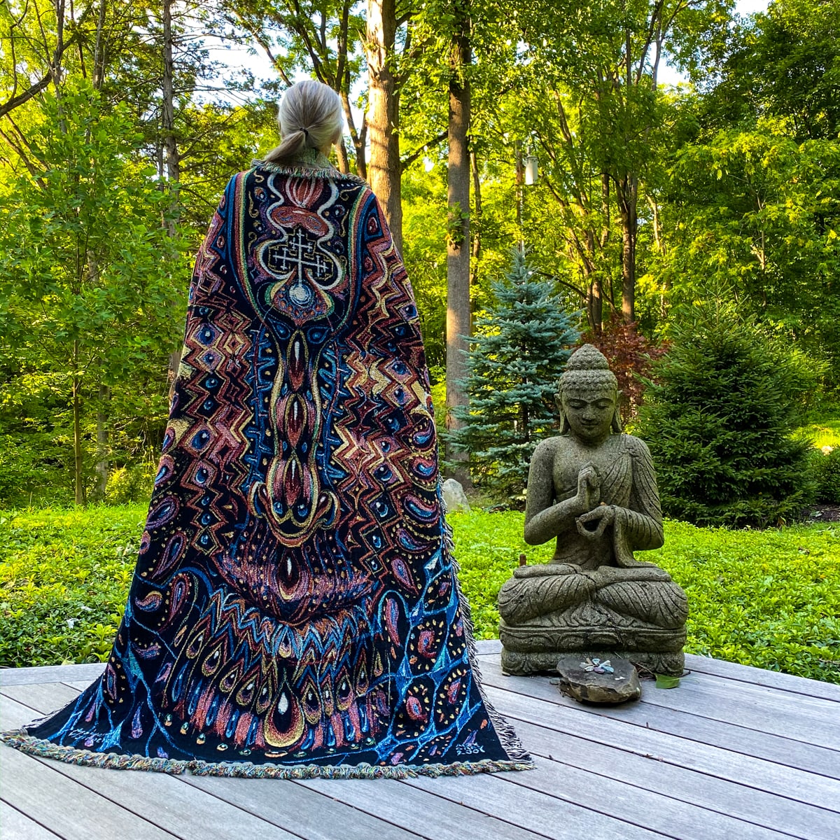 Ayahuasca Visitation - Art Blanket