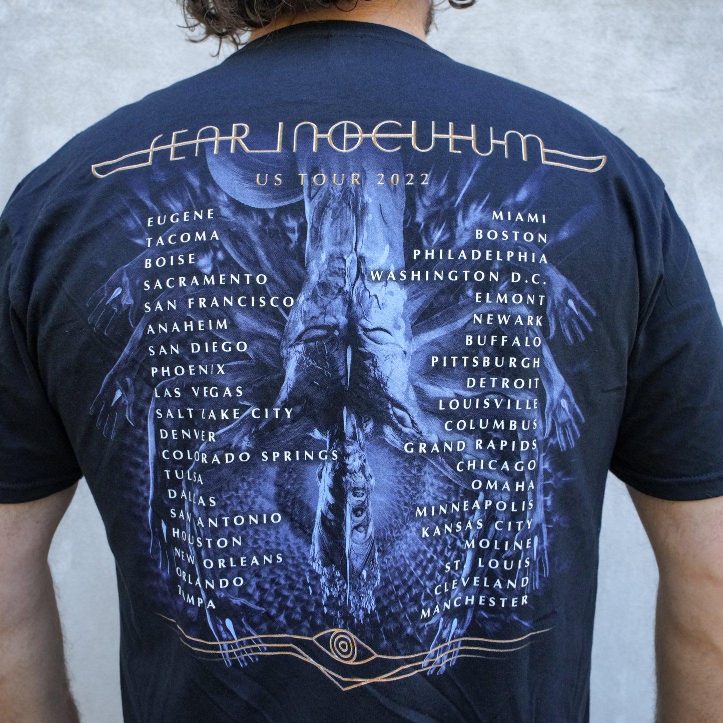 Fear Inoculum : TOOL 2022 Tour - Mens Black Short Sleeve Tee