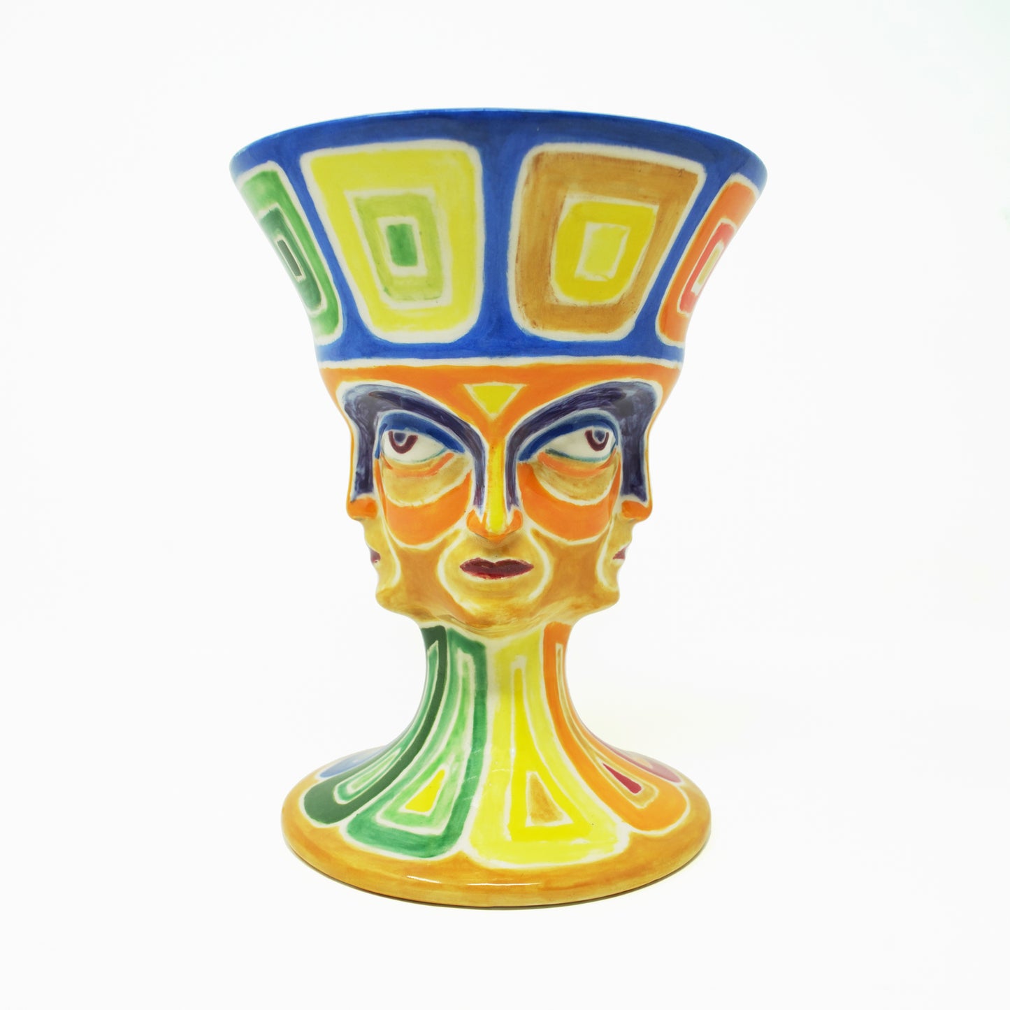 Petal with Blue Interior - Ceramic Grail