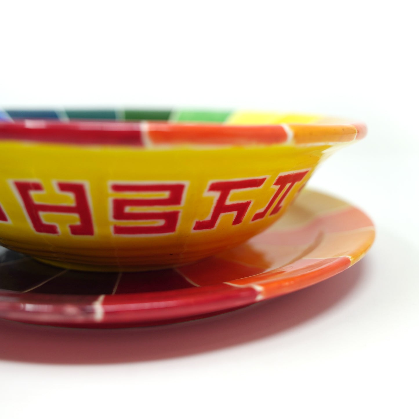 Rainbow - Ceramic Bowl & Plate Set