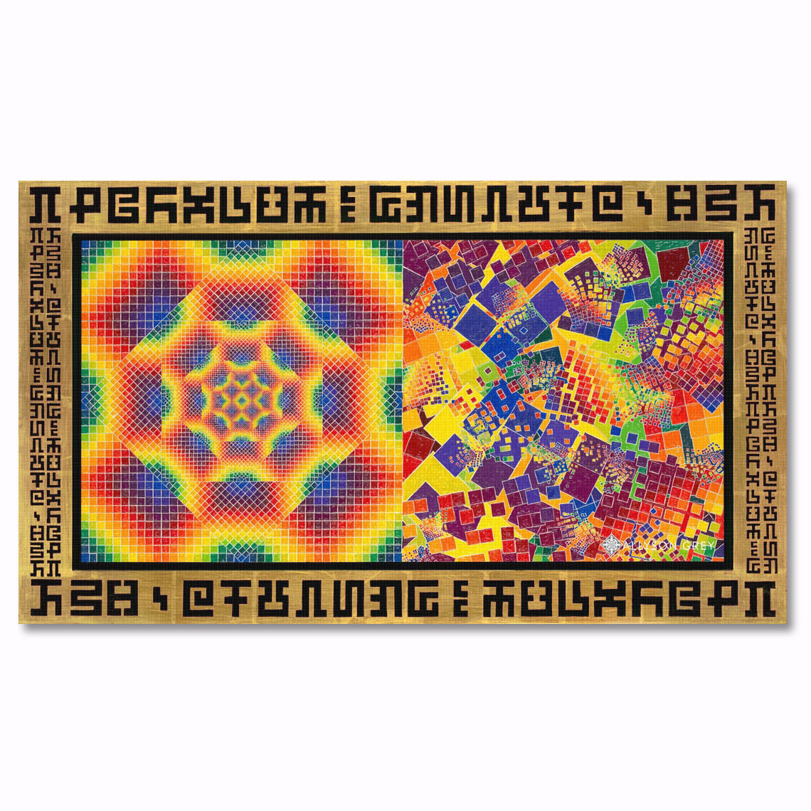 Chaos, Order, and Secret Writing - Canvas Print