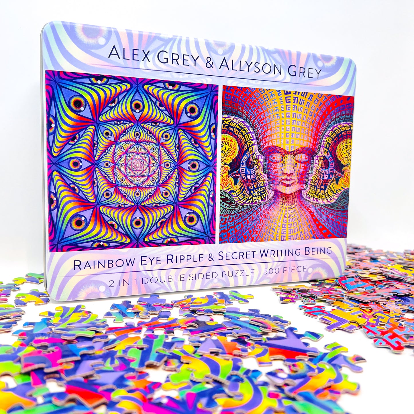 Rainbow Eye Ripple / Secret Writing Being - Reversible Puzzle