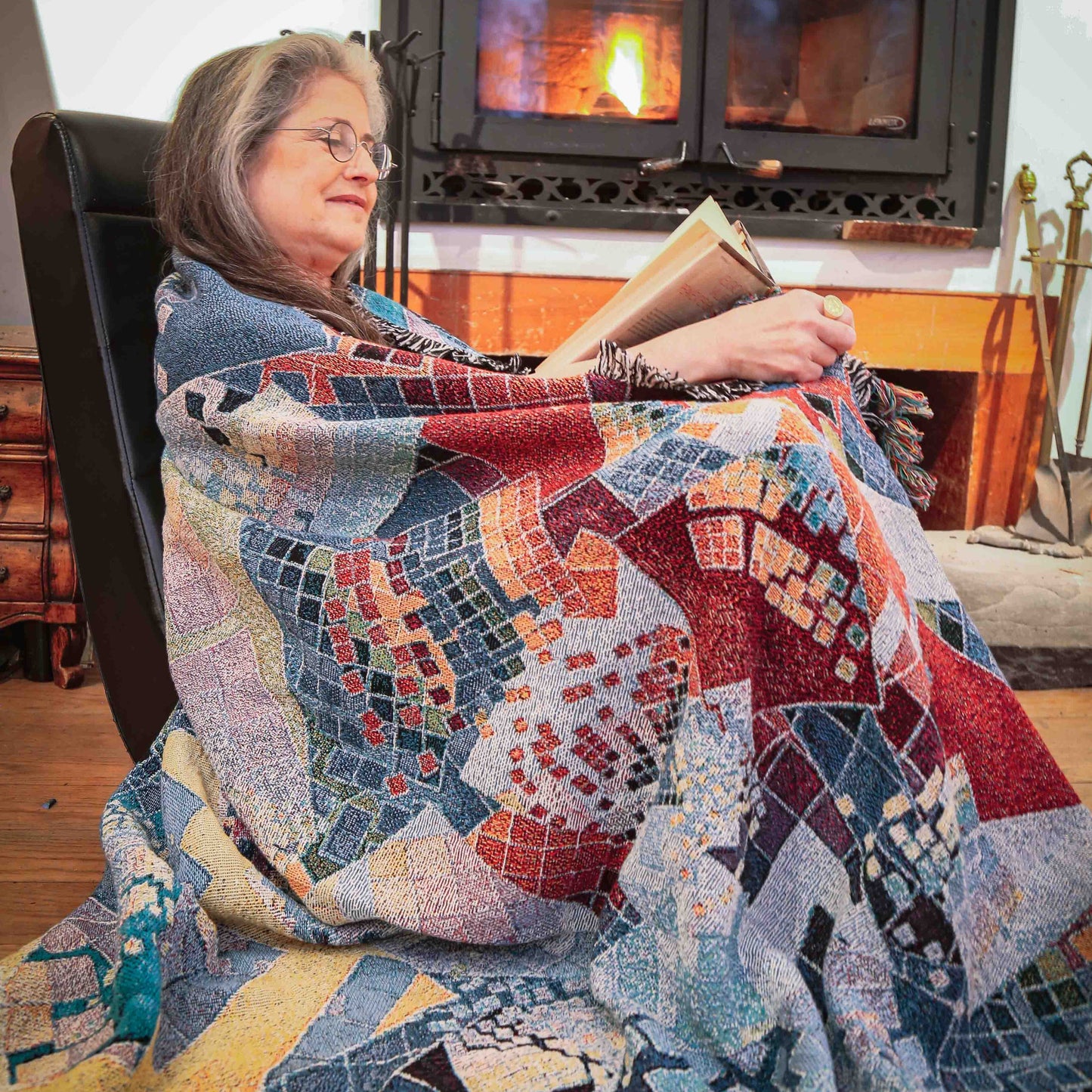 Blue Chaos - Art Blanket