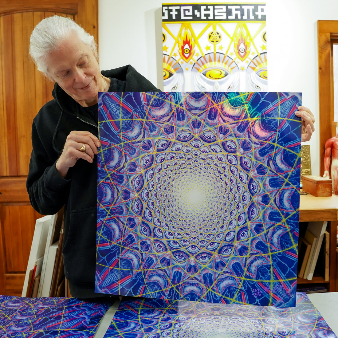 Collective Vision - NEW Holographic Screen Print by Alex Grey