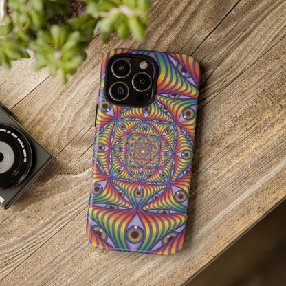 Rainbow Eye Ripple - Phone Case