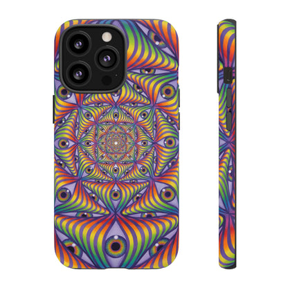Rainbow Eye Ripple - Phone Case