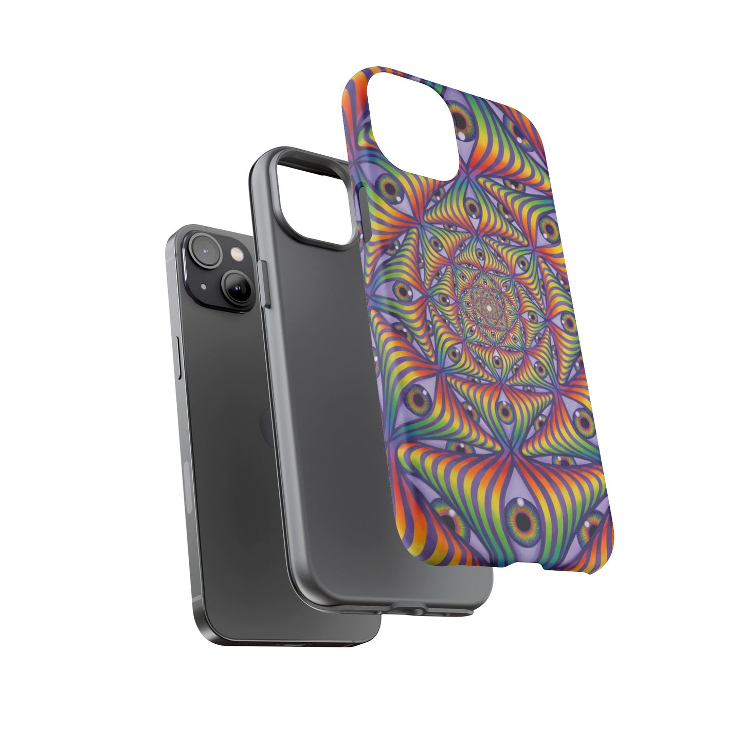 Rainbow Eye Ripple - Phone Case