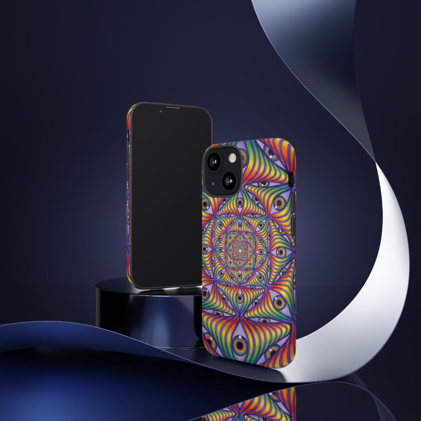 Rainbow Eye Ripple - Phone Case