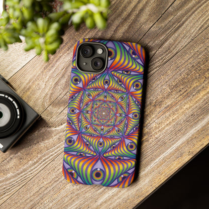 Rainbow Eye Ripple - Phone Case