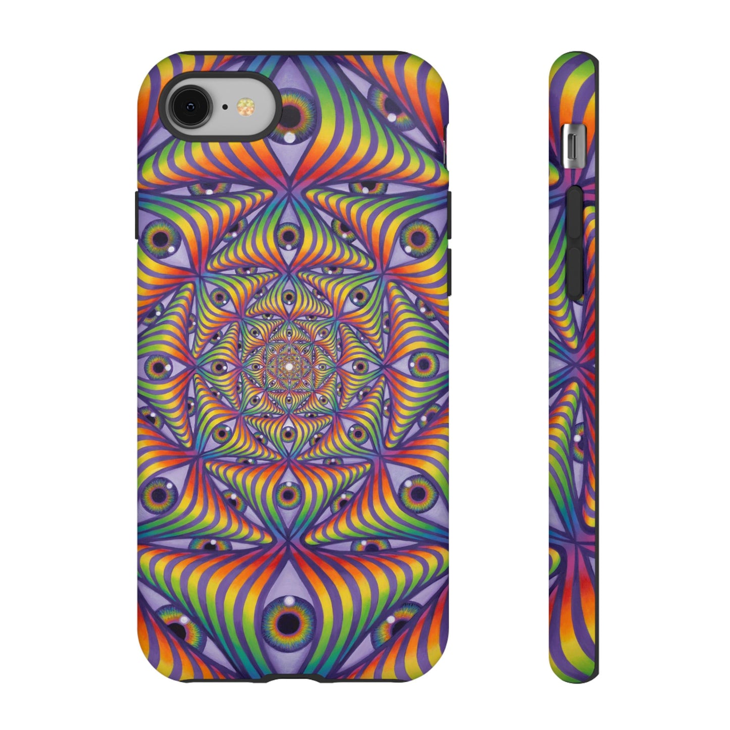 Rainbow Eye Ripple - Phone Case