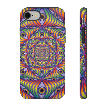 Rainbow Eye Ripple - Phone Case