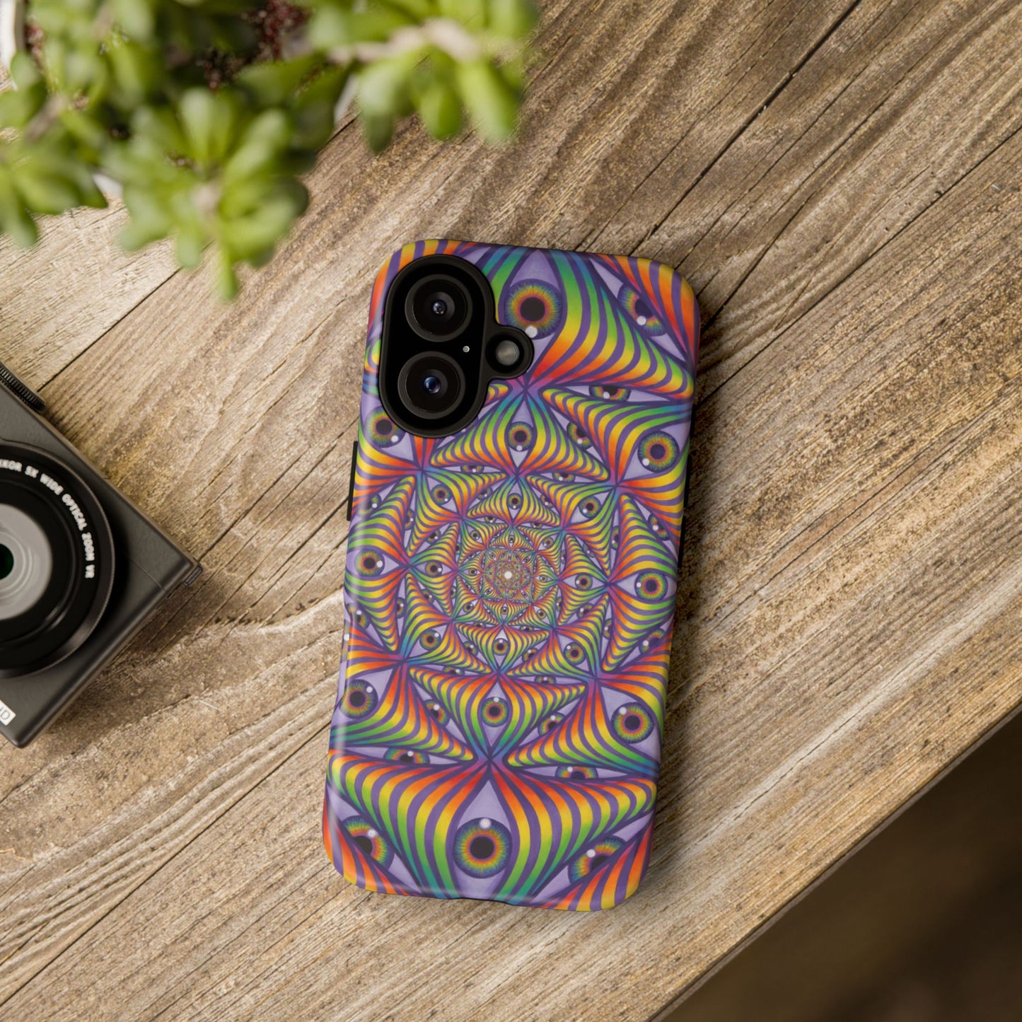 Rainbow Eye Ripple - Phone Case