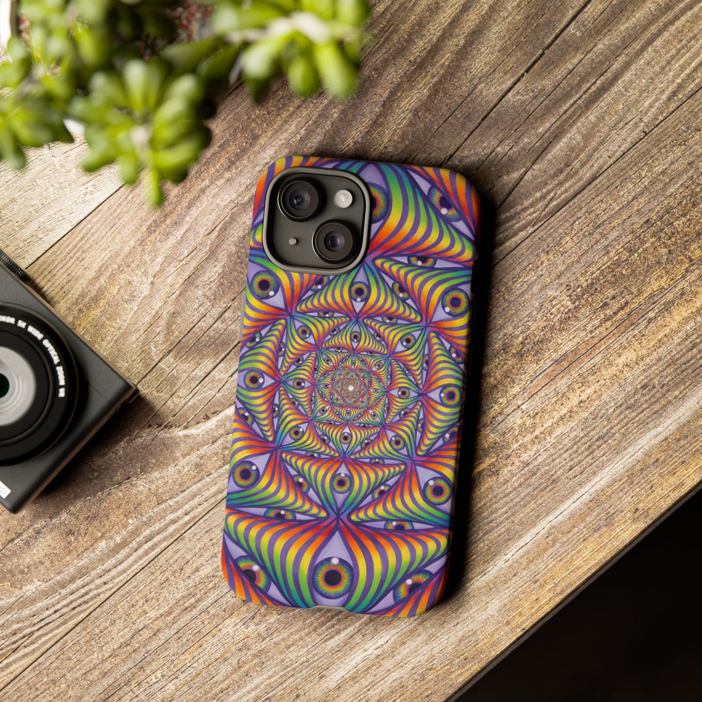 Rainbow Eye Ripple - Phone Case