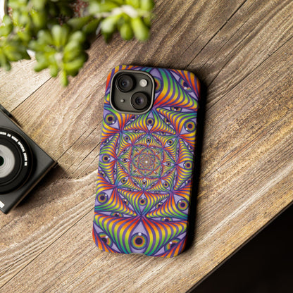 Rainbow Eye Ripple - Phone Case