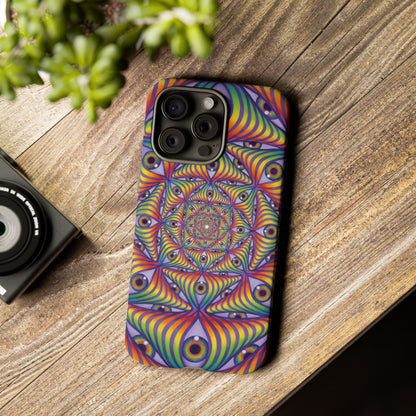 Rainbow Eye Ripple - Phone Case