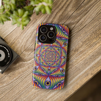 Rainbow Eye Ripple - Phone Case