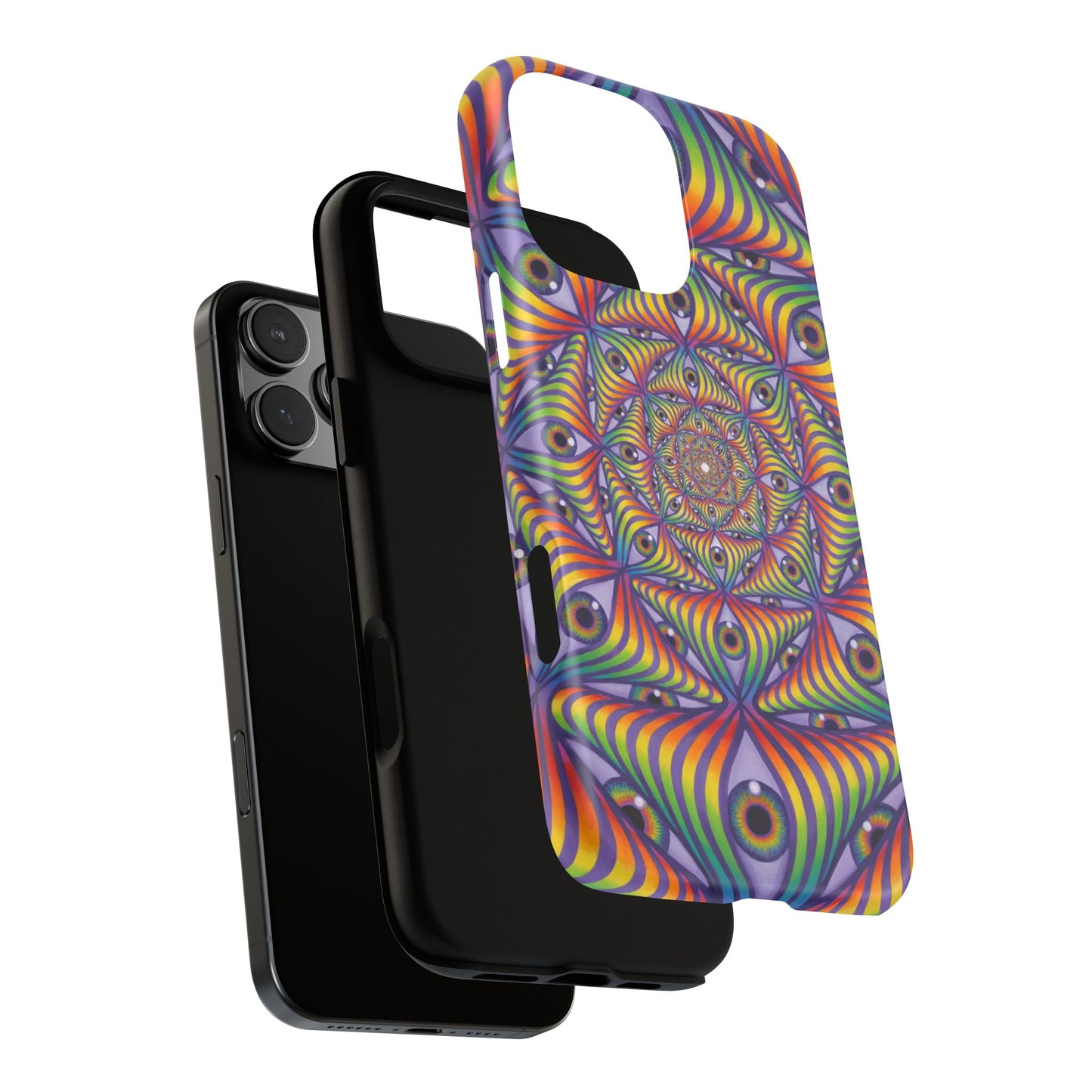 Rainbow Eye Ripple - Phone Case