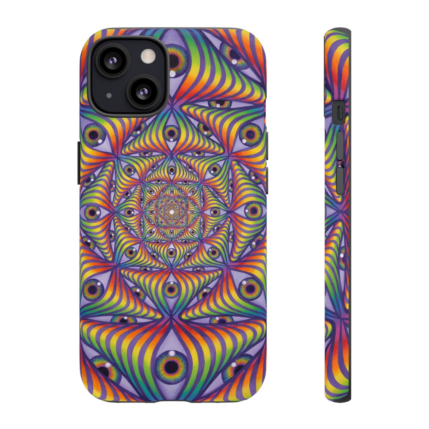Rainbow Eye Ripple - Phone Case