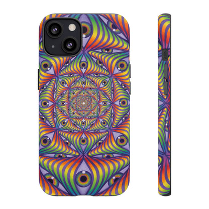 Rainbow Eye Ripple - Phone Case
