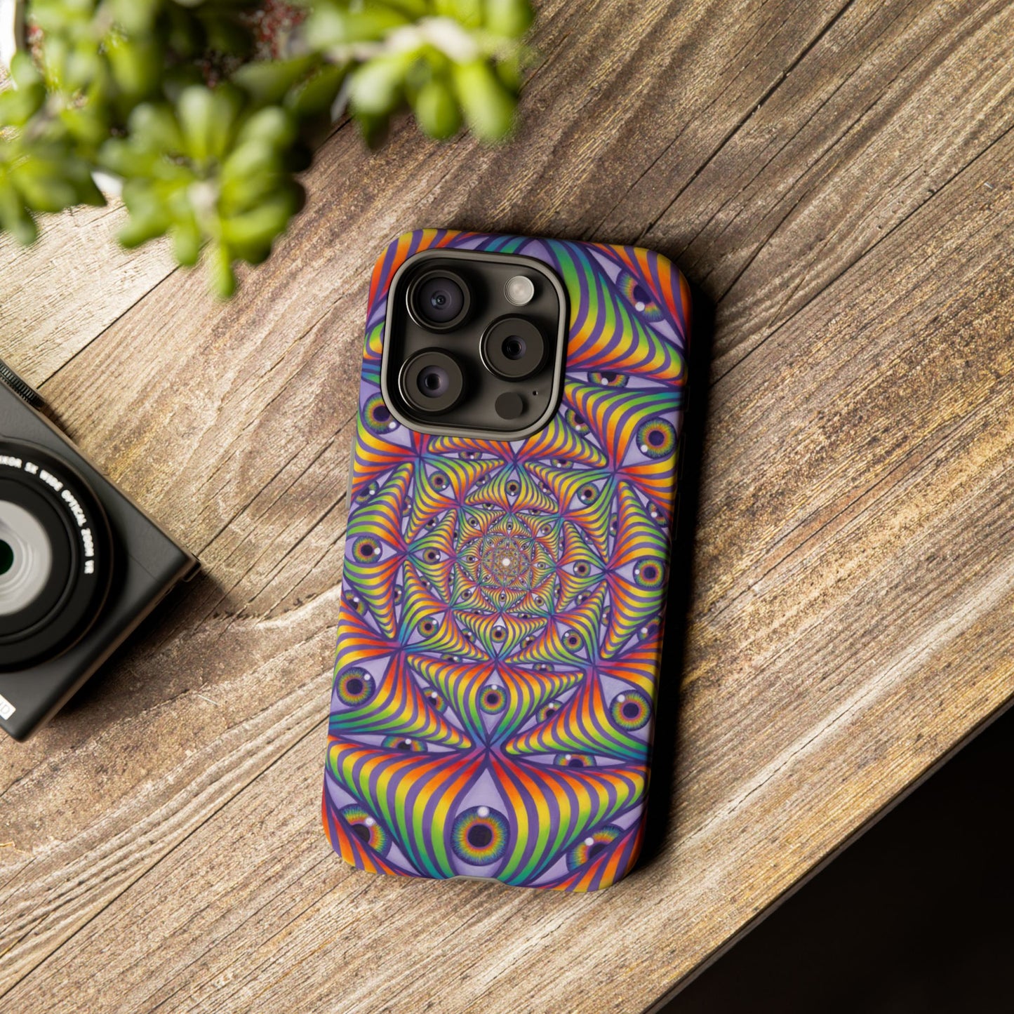 Rainbow Eye Ripple - Phone Case