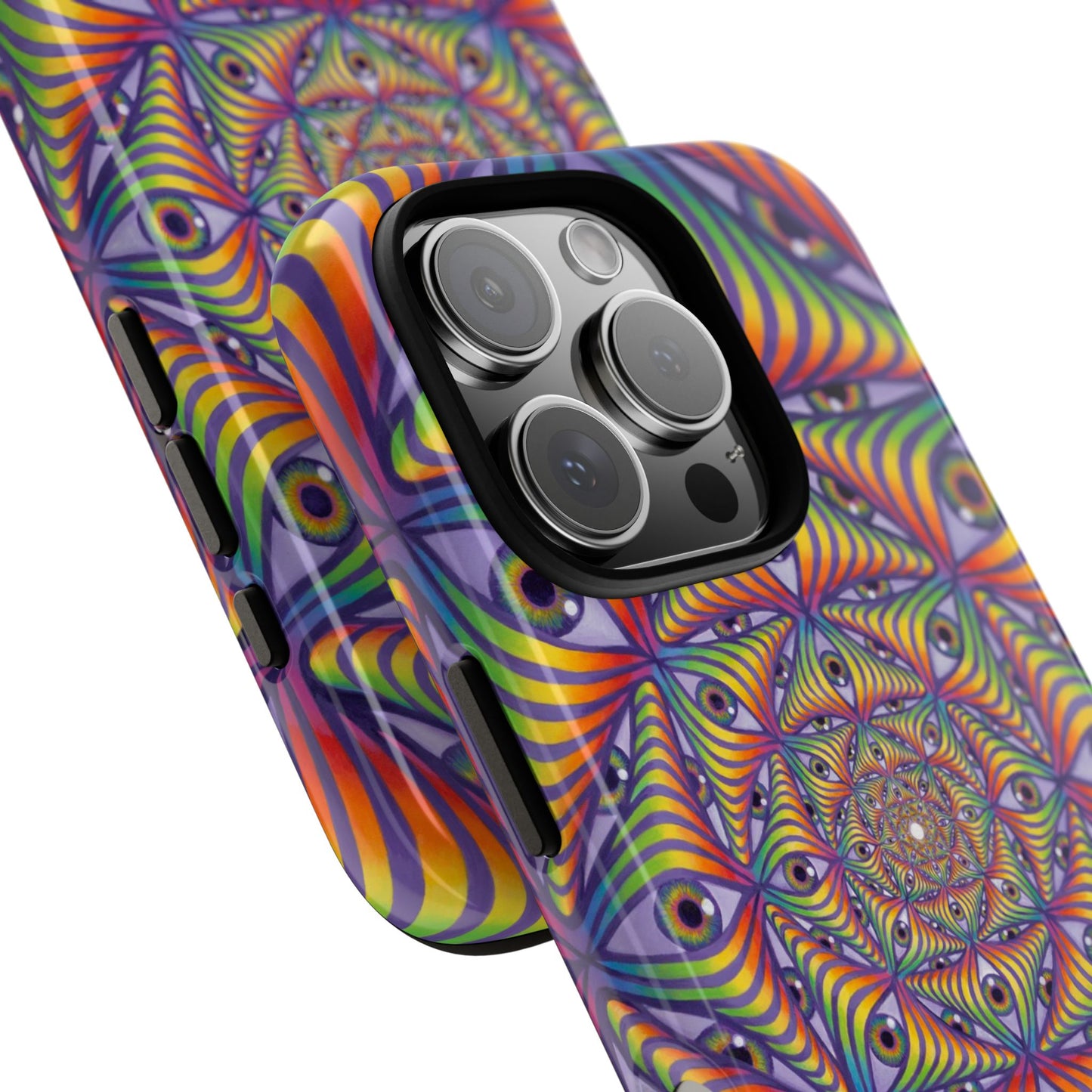 Rainbow Eye Ripple - Phone Case
