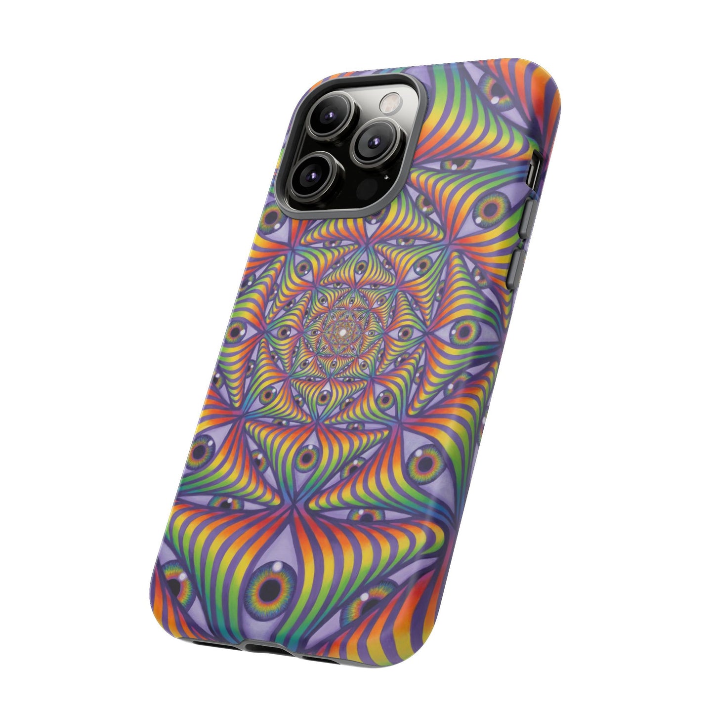 Rainbow Eye Ripple - Phone Case