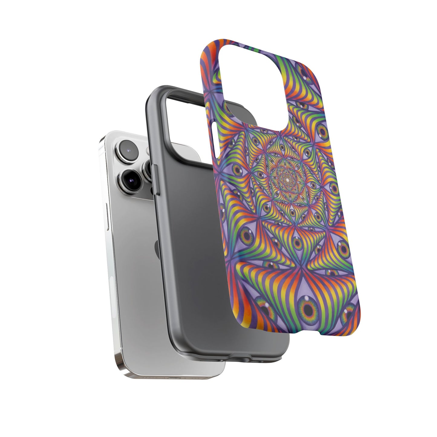 Rainbow Eye Ripple - Phone Case