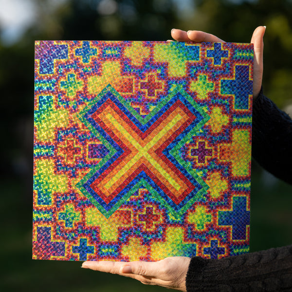 X in a Cross Field - Holographic Poster