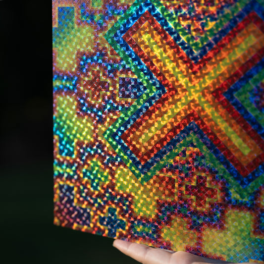 X in a Cross Field - Holographic Poster