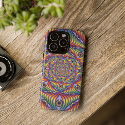 Rainbow Eye Ripple - Phone Case