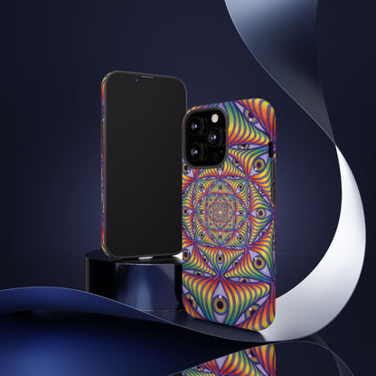 Rainbow Eye Ripple - Phone Case