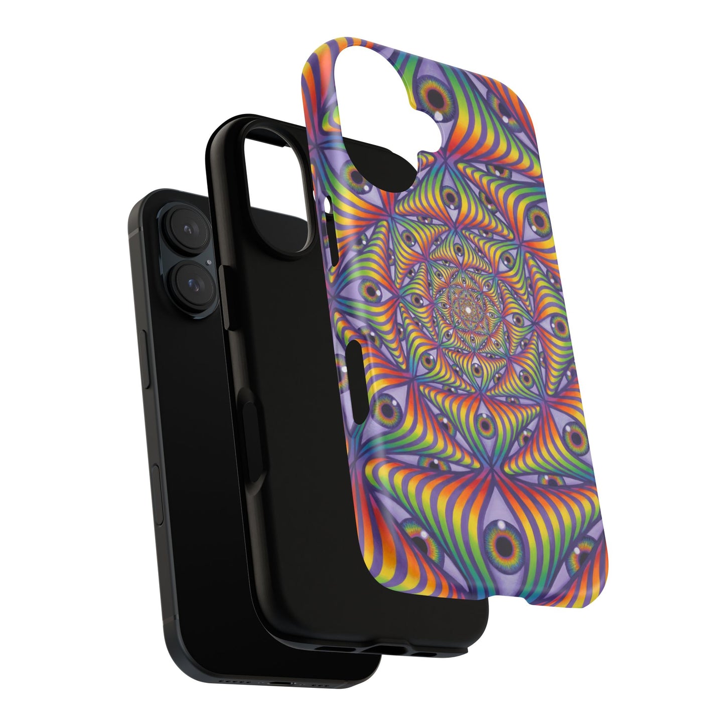 Rainbow Eye Ripple - Phone Case
