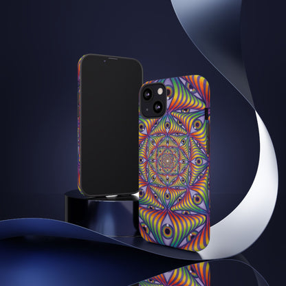 Rainbow Eye Ripple - Phone Case