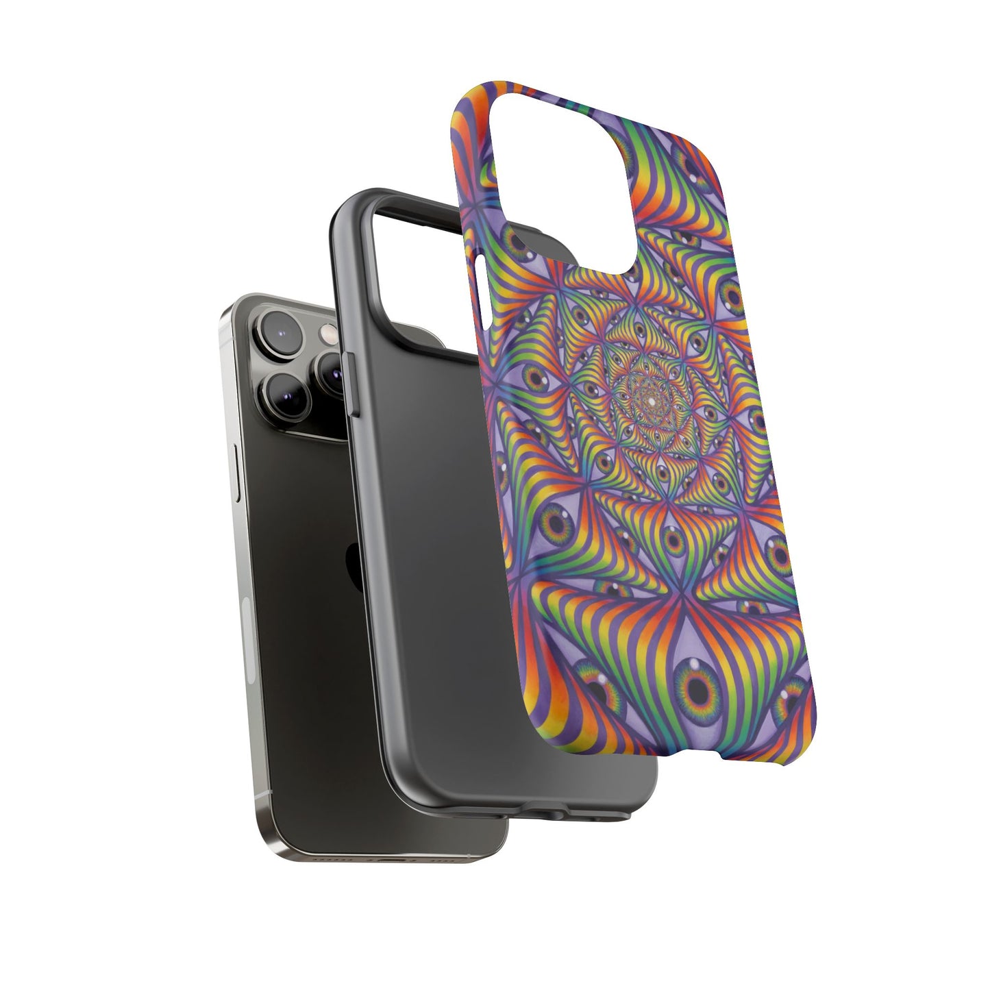 Rainbow Eye Ripple - Phone Case