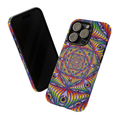 Rainbow Eye Ripple - Phone Case