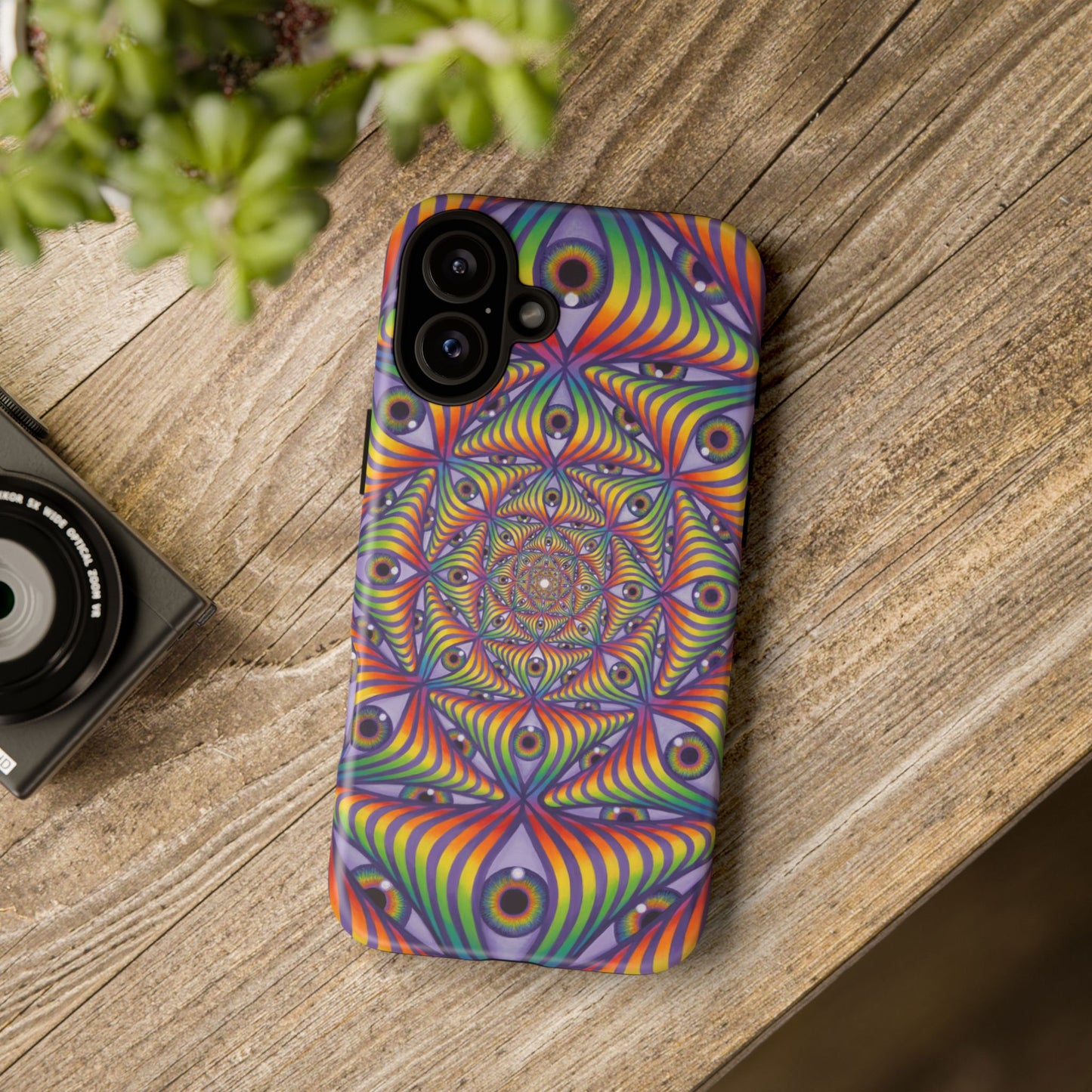 Rainbow Eye Ripple - Phone Case