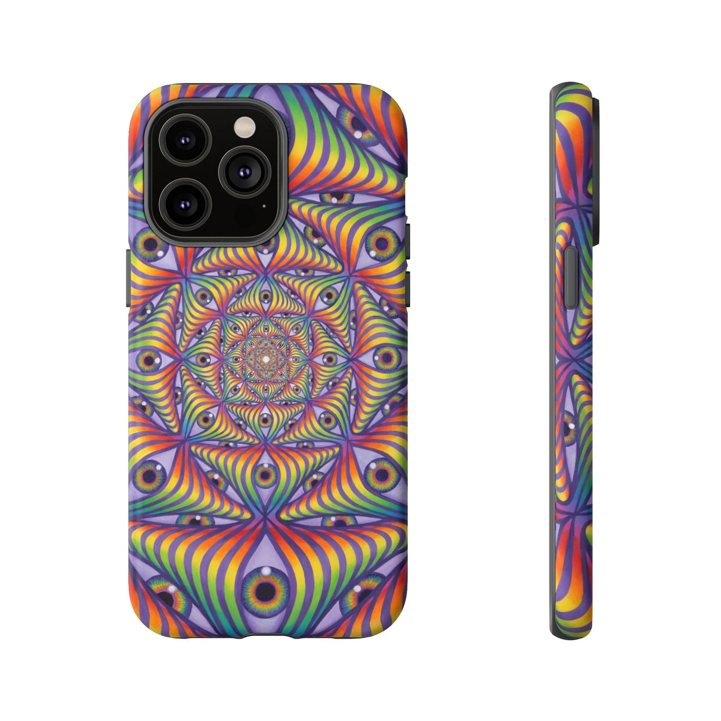 Rainbow Eye Ripple - Phone Case