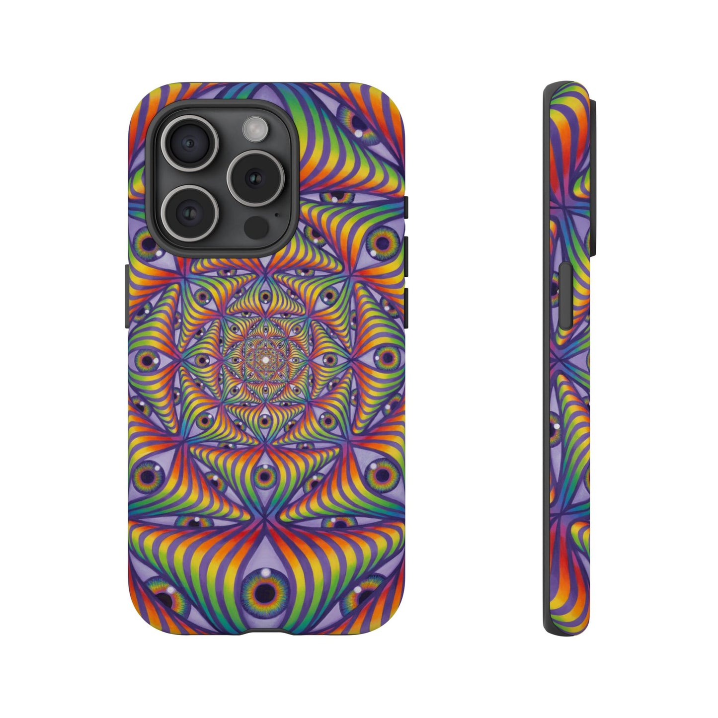 Rainbow Eye Ripple - Phone Case