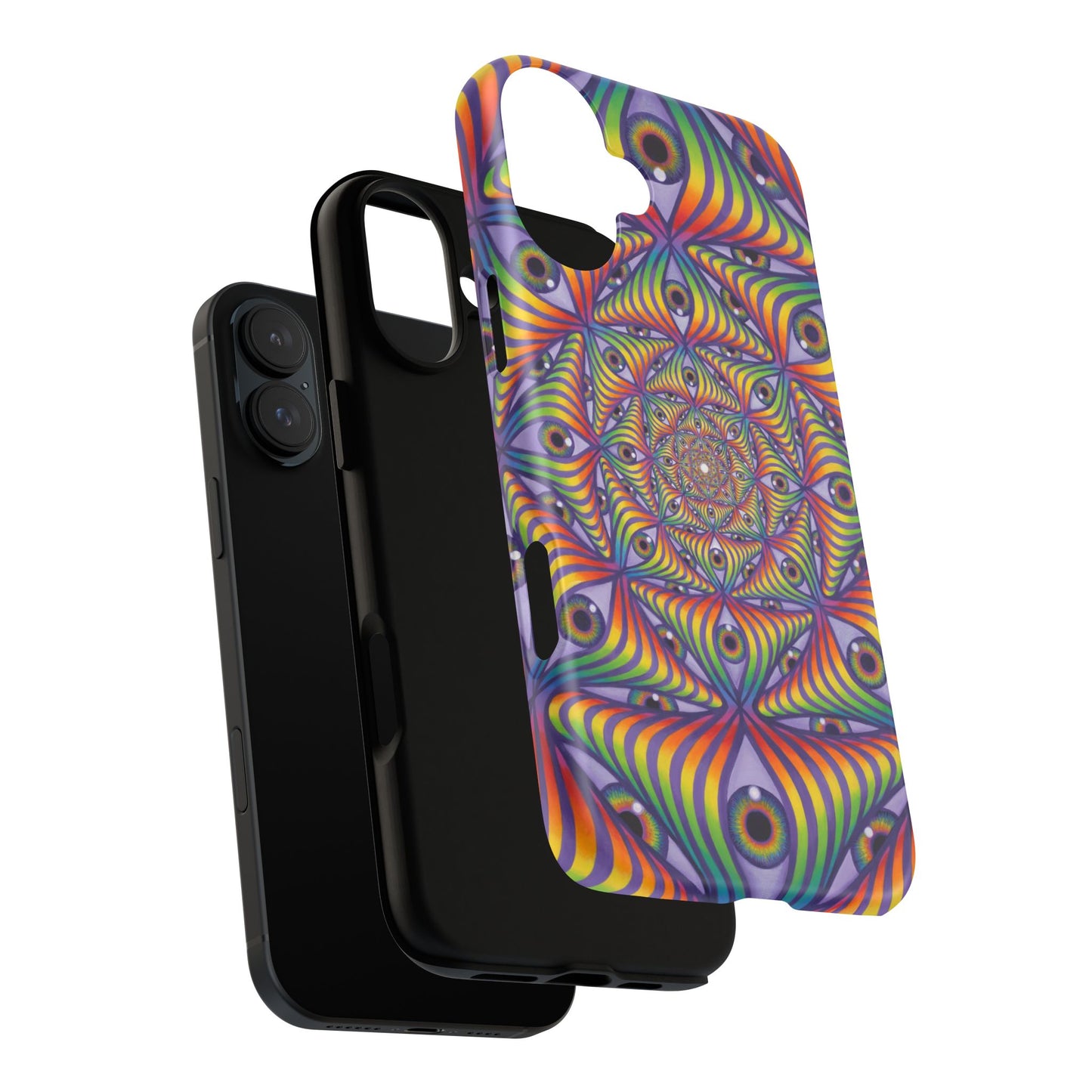 Rainbow Eye Ripple - Phone Case