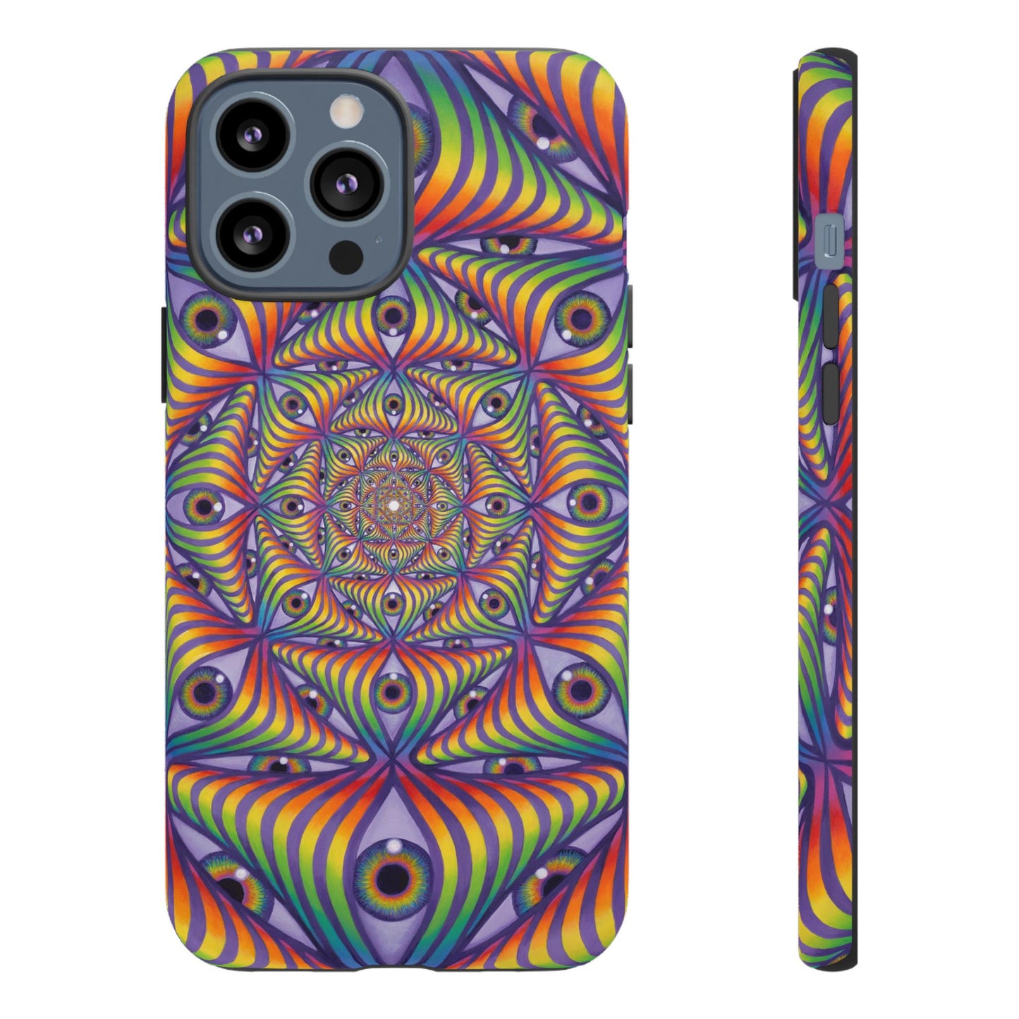 Rainbow Eye Ripple - Phone Case