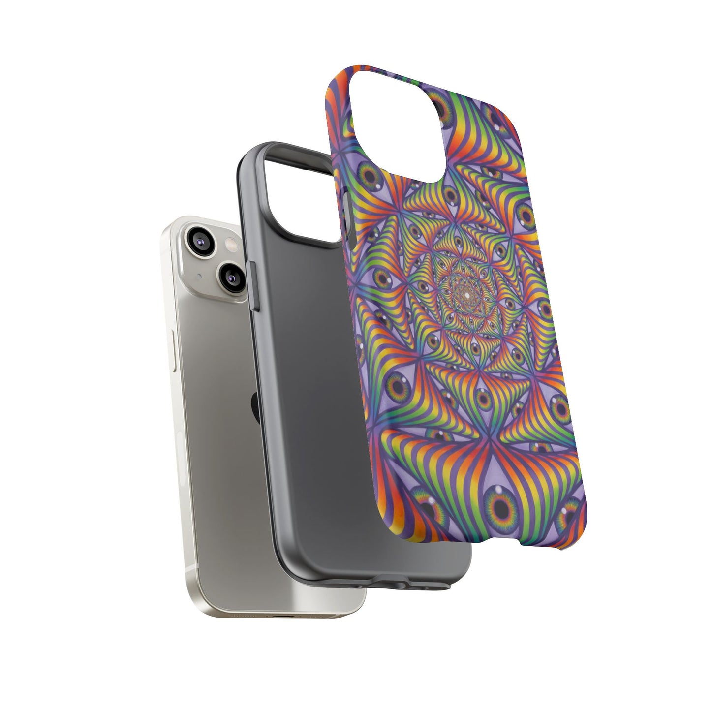 Rainbow Eye Ripple - Phone Case
