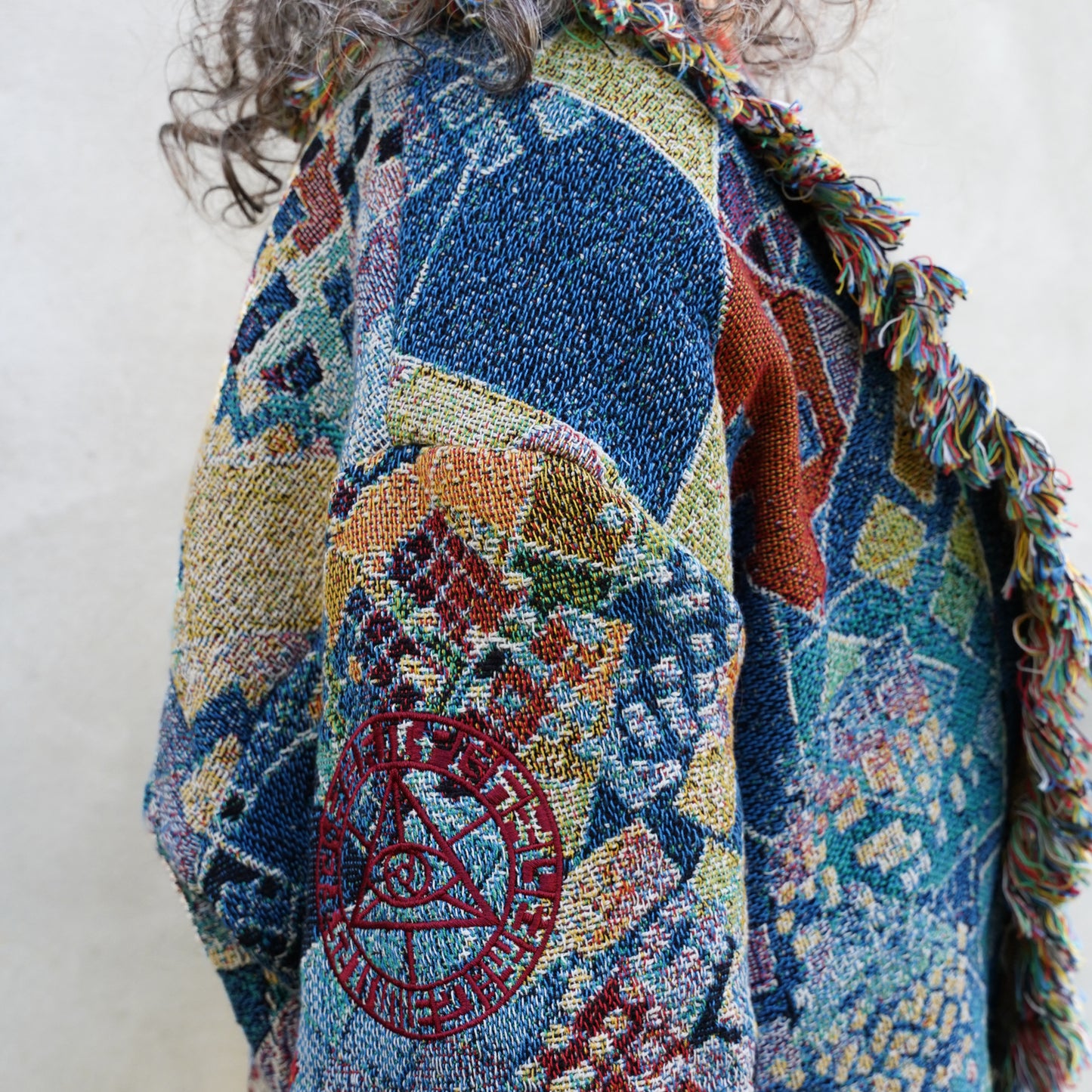 Blue Chaos - Woven Cardigan