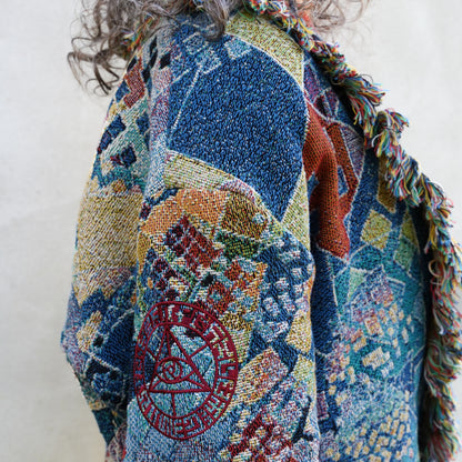 Blue Chaos - Woven Cardigan